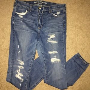 Size 14 ripped American Eagle jeggings